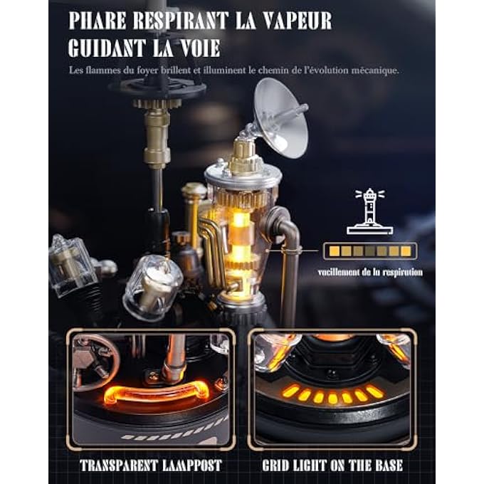 3D PUZZLE HELICOPTER - DIY MECHANICAL MODEL KIT WITH LIGHTS & MOVEMENT, ENGINEERING PVC MODEL, STEM GIFT FOR COLLECTORS & LOVERS, CGL01 - Image 3